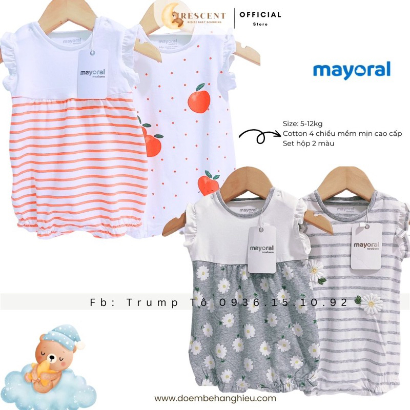 BỘ 2 BODY ĐÙI COTTON CÁNH TIÊN CHO BÉ GÁI SIÊU XỊN MẶC HÈ MÁT SIZE TỪ SƠ SINH ĐẾN 18M (3-12kg)