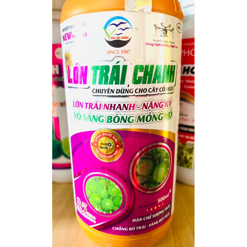 Phân bón Siêu Ra Hoa Chanh và Siêu Lớn Trái Chanh, cây có múi 500ml