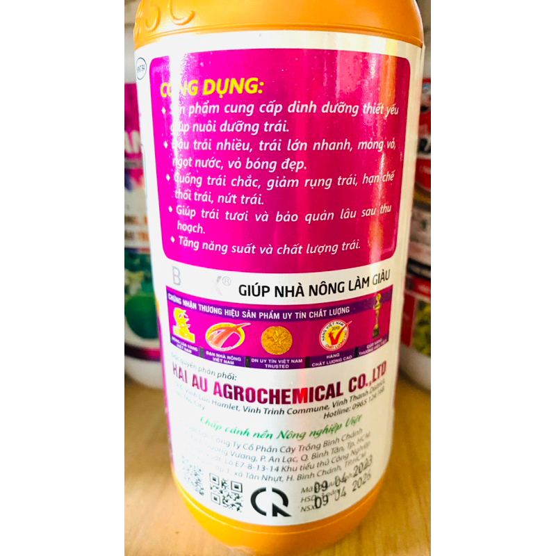 Phân bón Siêu Ra Hoa Chanh và Siêu Lớn Trái Chanh, cây có múi 500ml