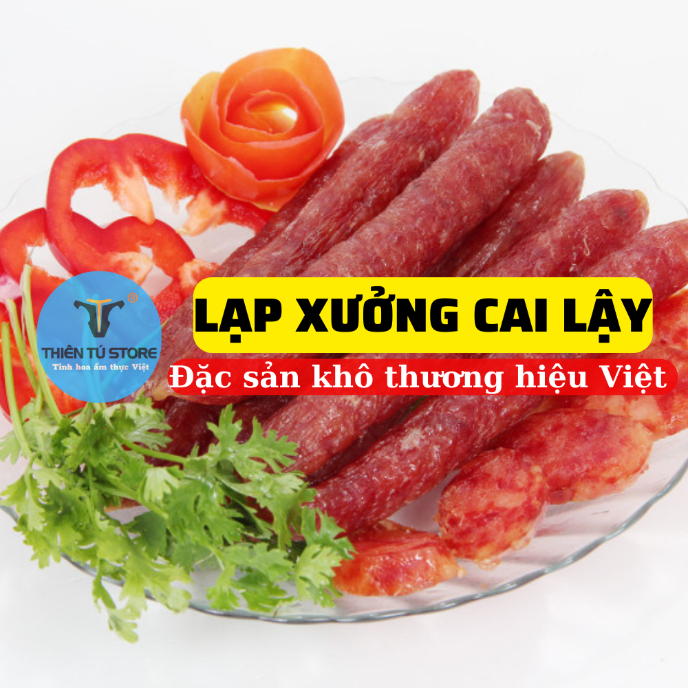 Lạp xưởng Cai Lậy, thịt nhiều 70% nạt , vị thơm ngon,đặc biệt cho bữa cơm gia đình ,hương vị gia truyền