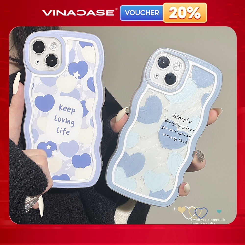 Ốp lưng Vina Case Samsung A12/A13/A23/A32/A33/A04S/A14/...trong cạnh gợn sóng hình Keep Simple