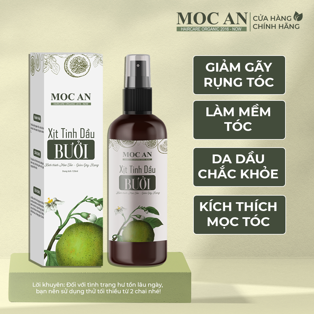 Tinh Dầu Bưởi Xịt Tóc Tiêu Chuẩn  Mộc Ân Haircare