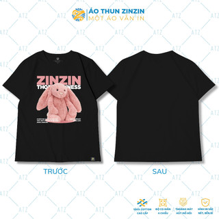 Áo thun form rộng unisex thỏ hồng, vải 100% cotton 4 chiều, mềm mịn, thoáng mát, bảo hành hình in