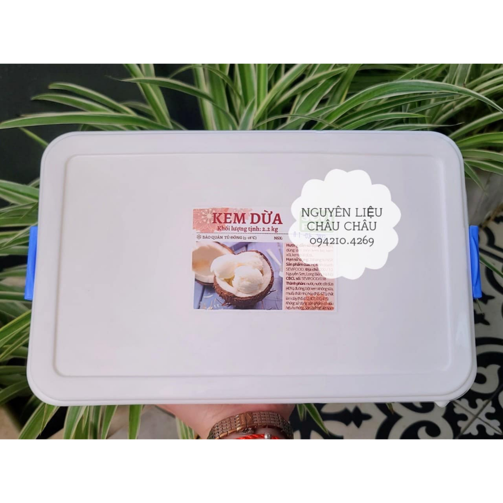 Kem Dừa SEVI hộp 3l Làm Kem Xôi THƠM NGON NUỐT LƯỠI - giao hỏa tốc nhận ngay 2h - NGUYÊN LIỆU ĂN VẶT