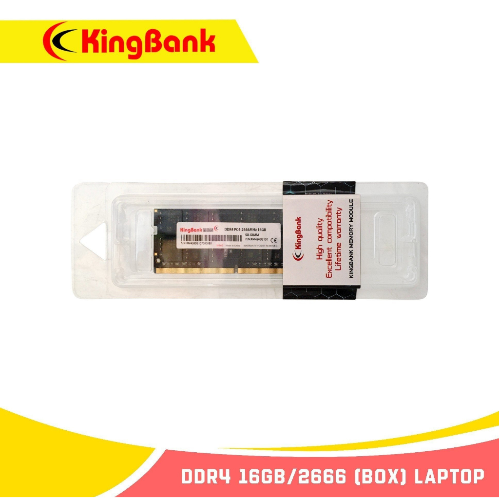 Ram Laptop DDR4  8GB/16GB Bus 2666/3200MHZ  KINGBANK ,Chính Hãng mới 100% bảo hành 3 năm