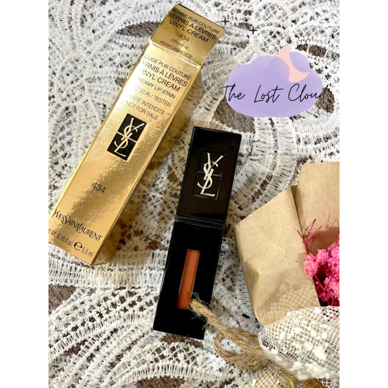 Son Kem YSL Vinyl Cream Lip Stain 433 434 new fullbox