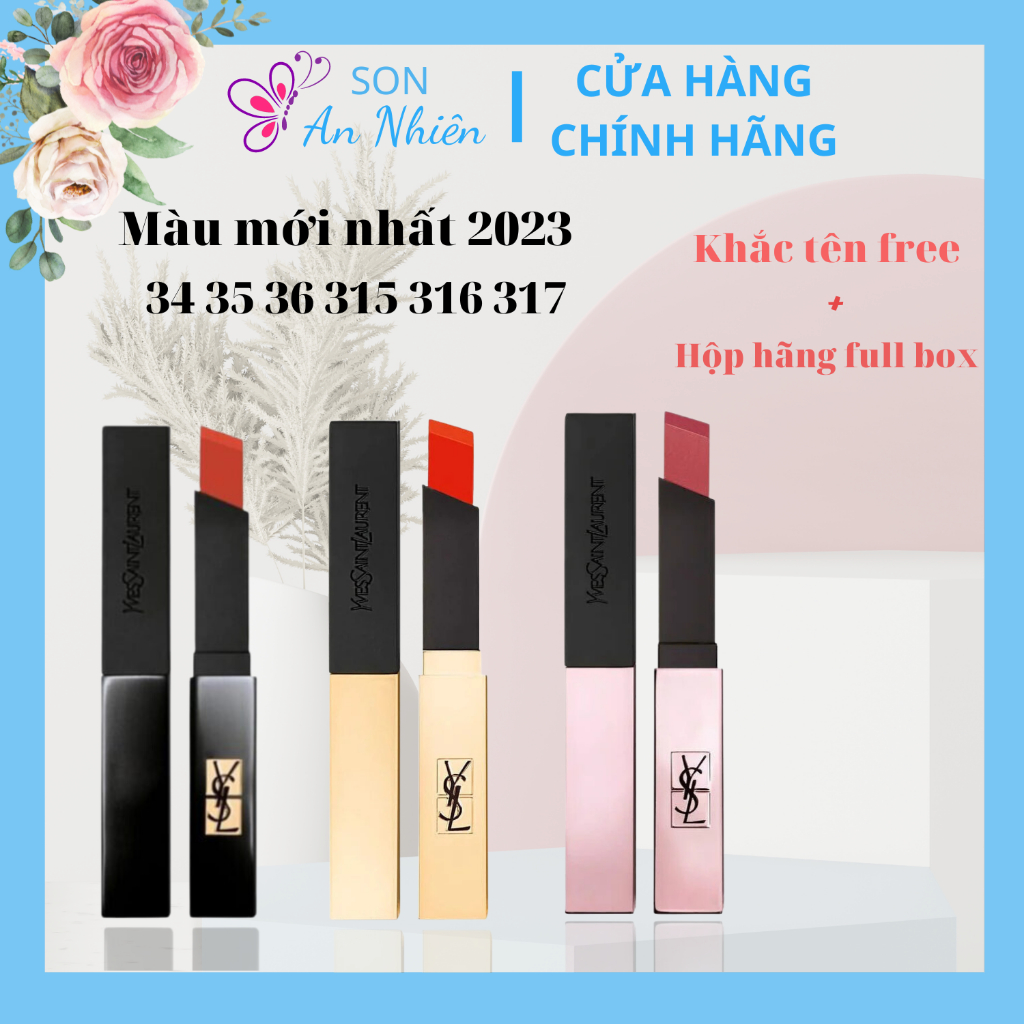 Son YSL Slim, YSL Rouge Pur Couture The Slim, Son YSL chính hãng các màu hot _ Tiệm Son An Nhiên