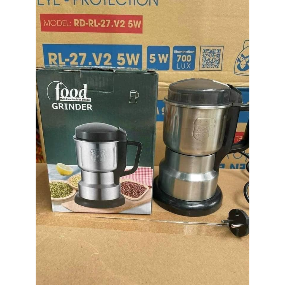 Máy xay hạt khô, xay bột, gia vị cà phê đa năng,công suất 300w,6 lưỡi dao cực bén, chất liệu cối inox