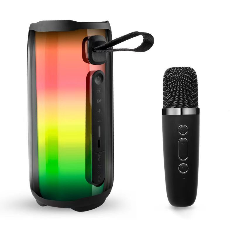 Loa Bluetooth Pulse Kèm Micro, Bass Mạnh, Âm Thanh Rõ, Full Box, Loa Hát Kèm Mic Bluetooth 5.0- LC DESIGN