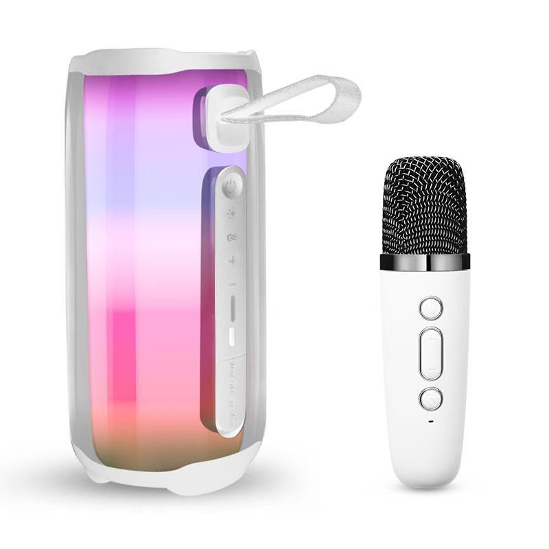 Loa Bluetooth Pulse Kèm Micro, Bass Mạnh, Âm Thanh Rõ, Full Box, Loa Hát Kèm Mic Bluetooth 5.0- LC DESIGN