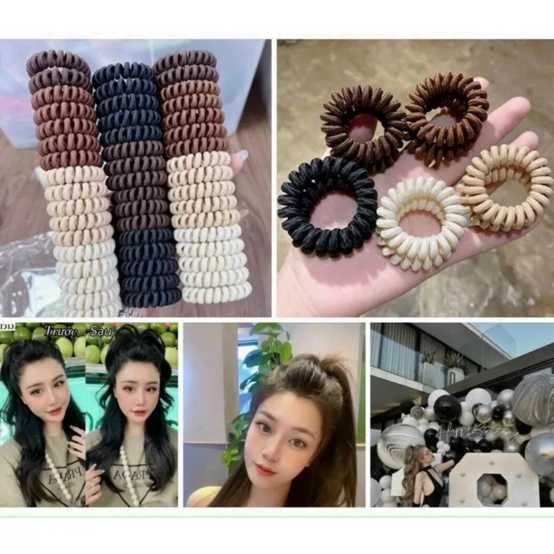 Sét 10 Dây Chun Tóc Lò Xo HOT