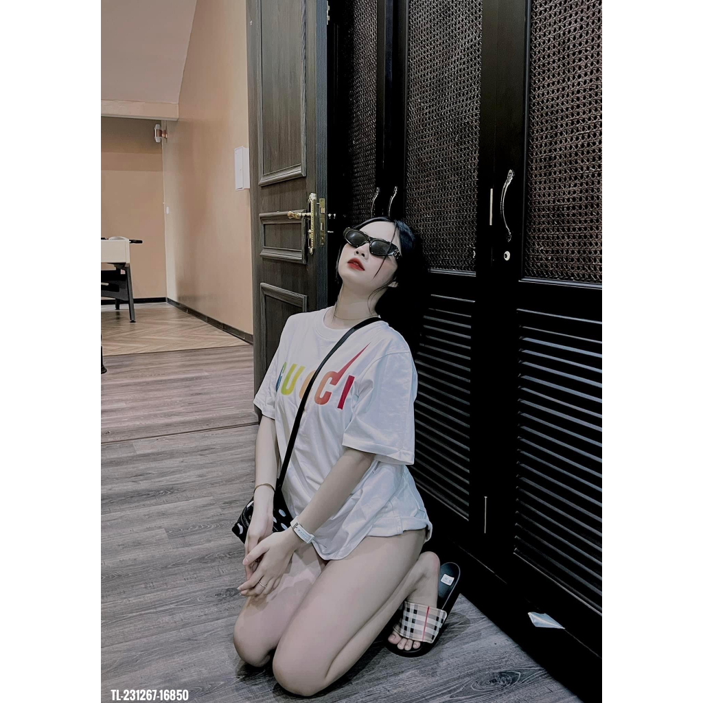 Áo Phông 3158 Chất Cotton Khô In Hình Vẩy Sơn Dáng Rộng Nam Nữ Unisex Bigsize Cổ Tròn Tay Lỡ - Áo Thun Ctk