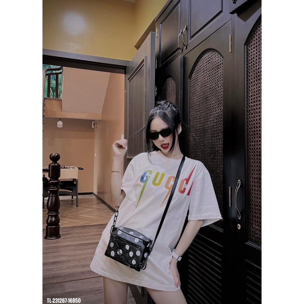 Áo Phông 3158 Chất Cotton Khô In Hình Vẩy Sơn Dáng Rộng Nam Nữ Unisex Bigsize Cổ Tròn Tay Lỡ - Áo Thun Ctk