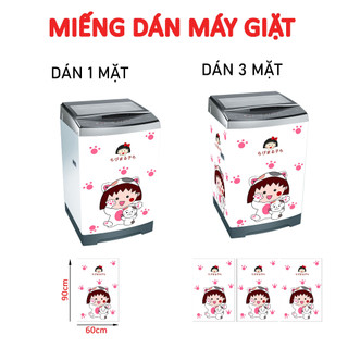 Decal dán máy giặt - tủ lạnh mini MARUKO CUTE