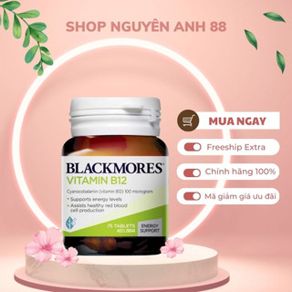 Vitamin B12 Black more Úc 75 viên bổ sung vitamin B12 shopnguyenanh88