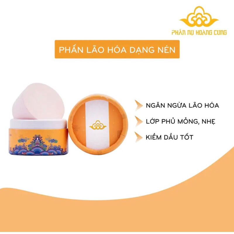 Combo chống lão hoá trang điểm (tông da) Phấn Nụ Hoàng Cung 20g