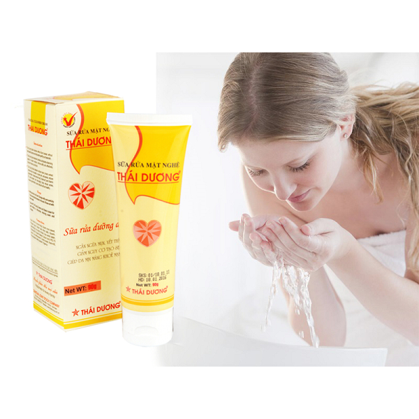 Sữa Rửa Mặt Nghệ Sạch Mụn, Ngừa Vết Thâm Thái Dương 90g - Sao Thái Dương