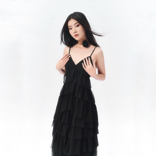 Đầm tầng hở lưng - Mpalette