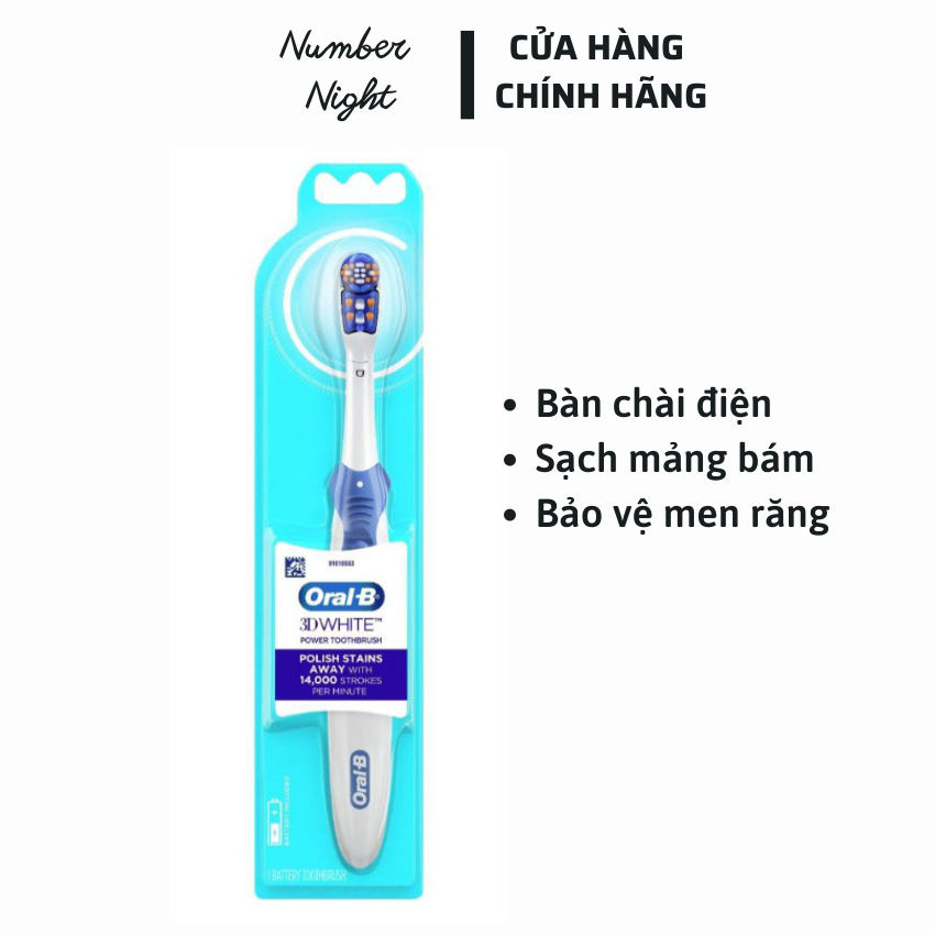 Bàn chải đánh răng Pin Oral B 3D White