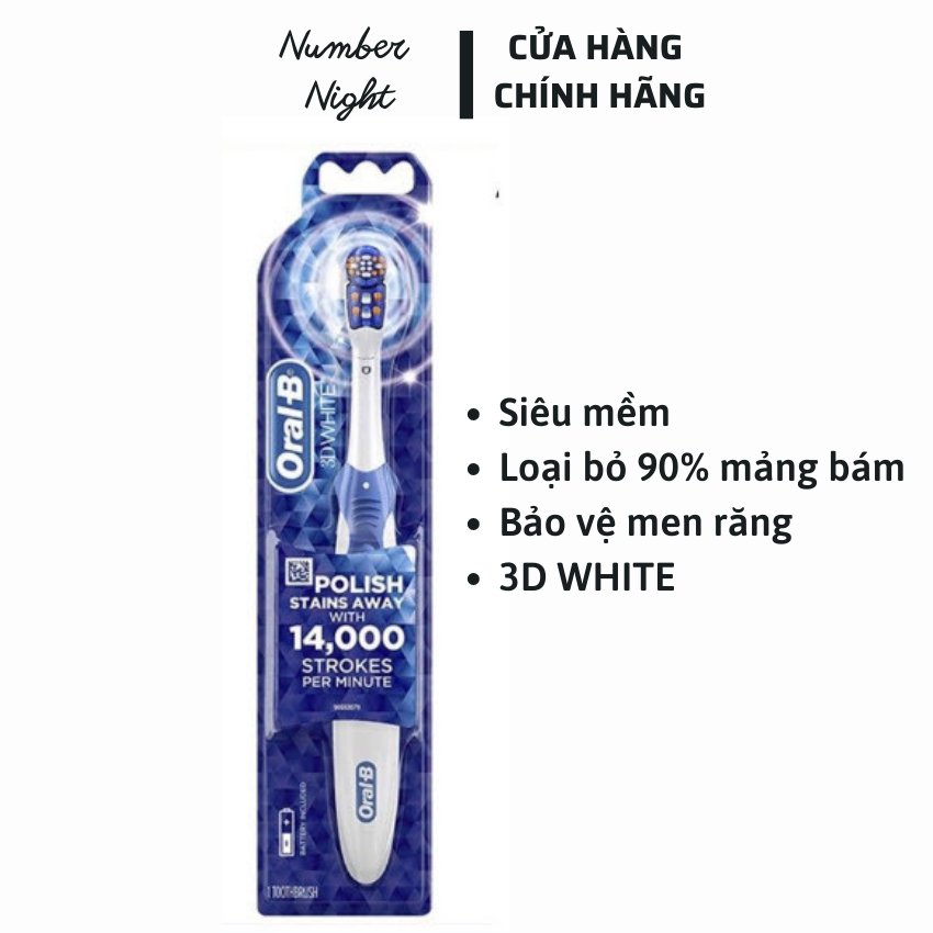 Bàn chải đánh răng Pin Oral B 3D White Polish