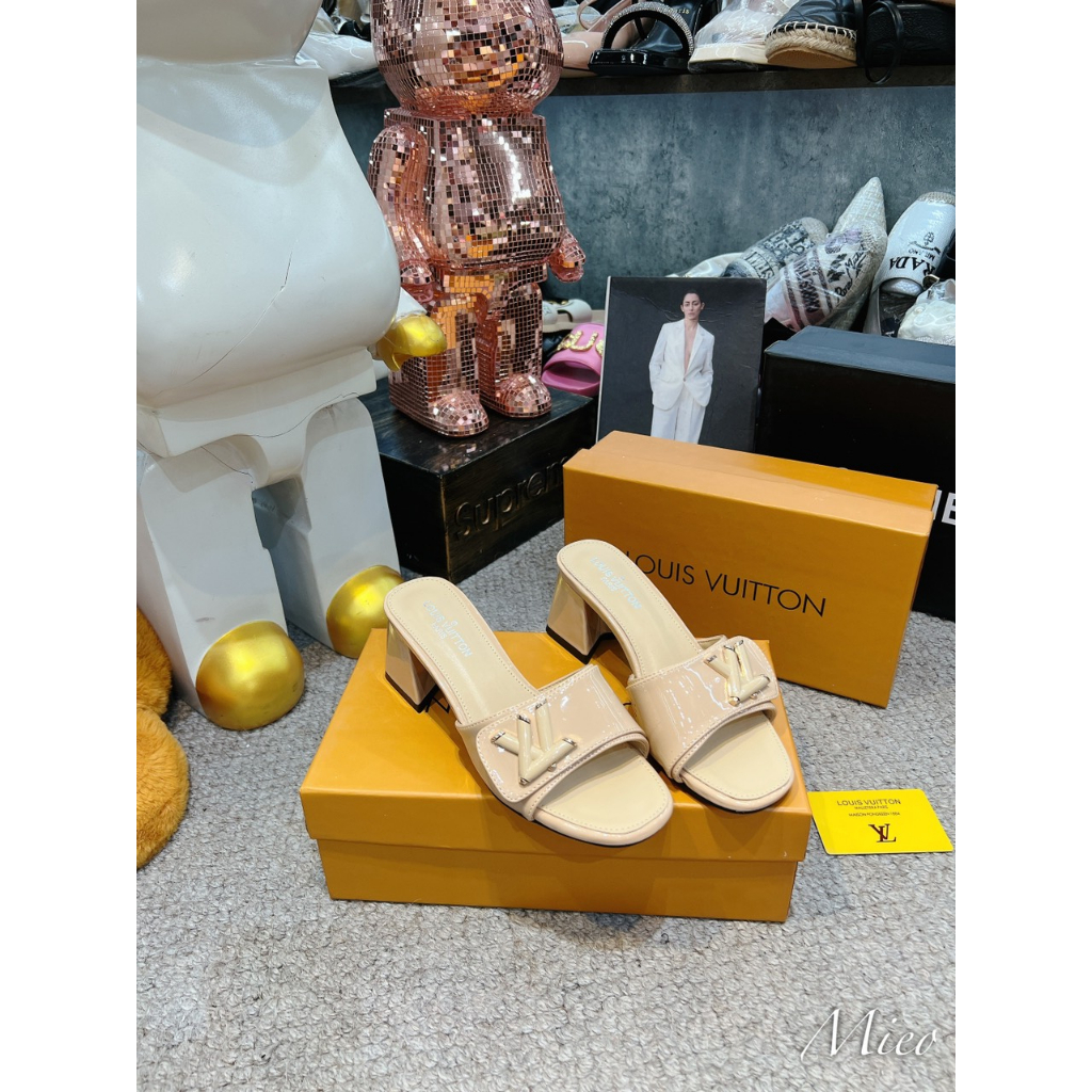 GUỐC LV DA BÓNG GÓT VÁT