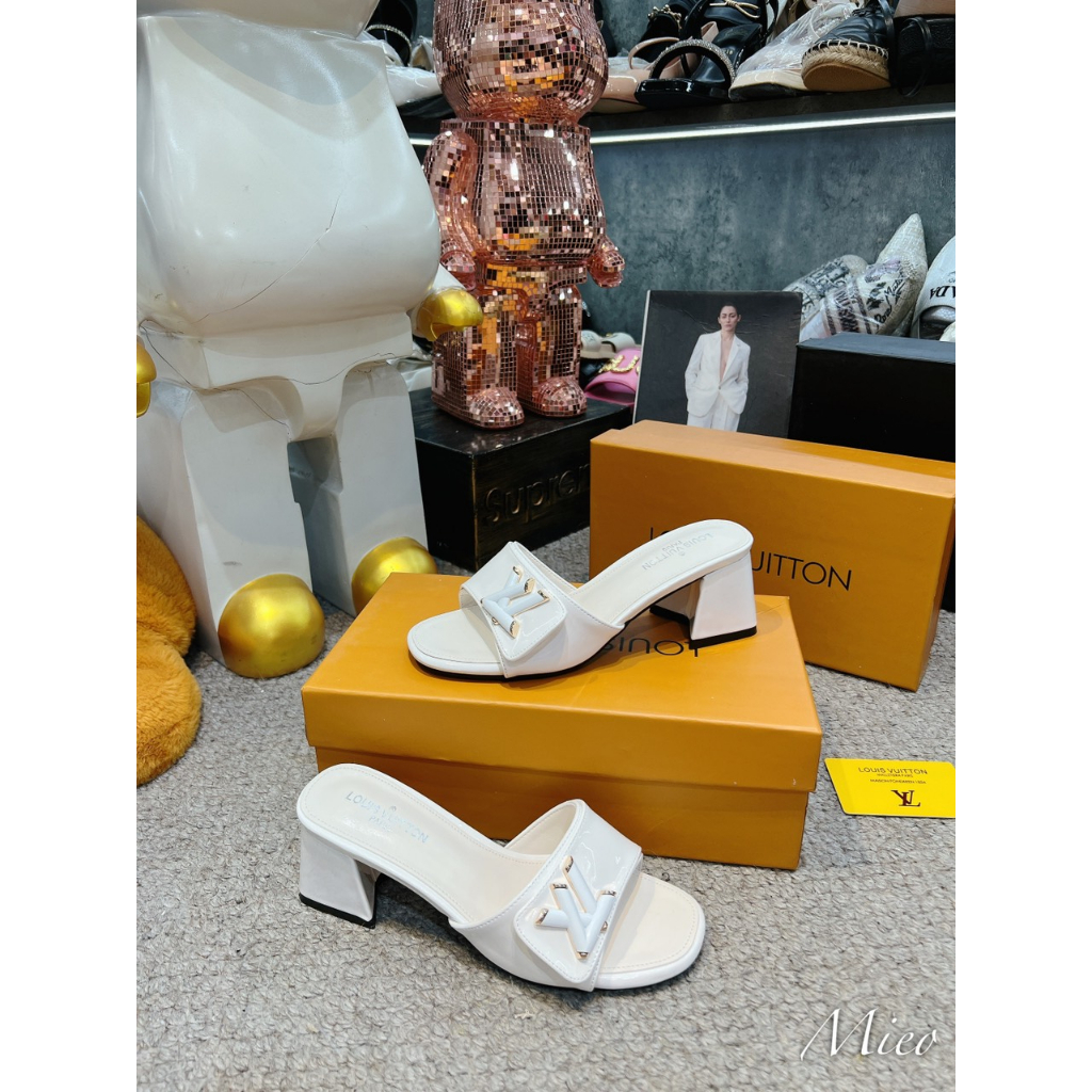 GUỐC LV DA BÓNG GÓT VÁT