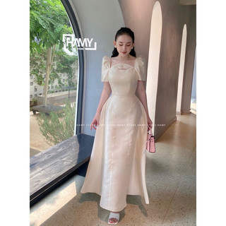 Đầm Xoè Dài Tay Phồng