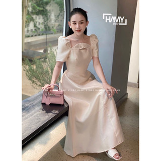 Đầm Xoè Dài Tay Phồng