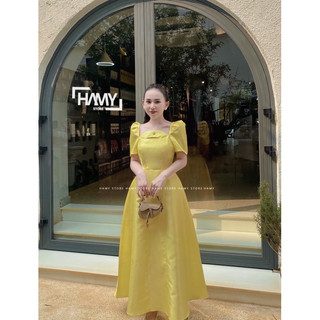 Đầm Xoè Dài Tay Phồng