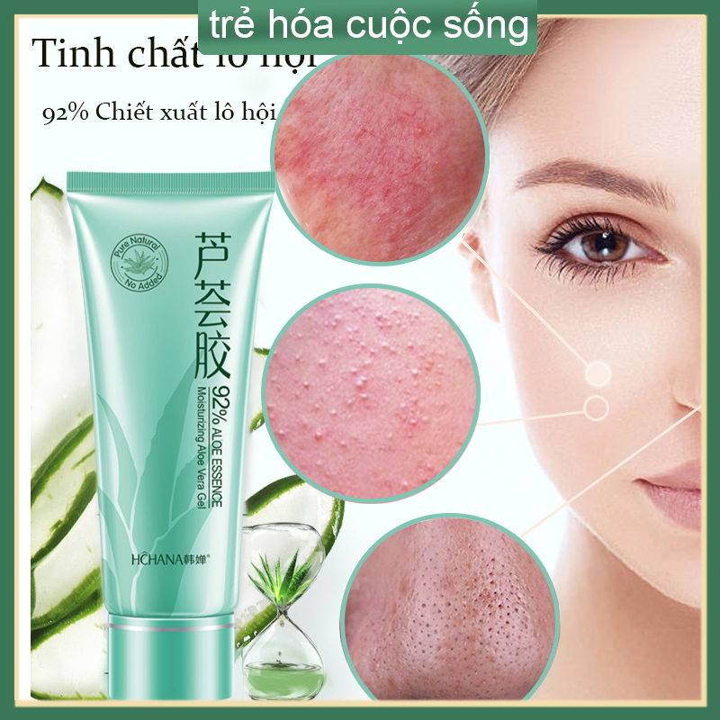 Gel lô hội Kem dưỡng ẩm nha đam Gel nha đam chống mụn 40g Chiết xuất thực vật tự nhiên dưỡng ẩm và loại bỏ mụn trứng cá