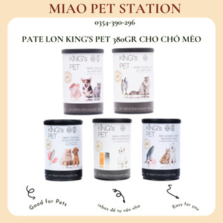 Pate king's pet lon 380gr | pate lon cho chó mèo