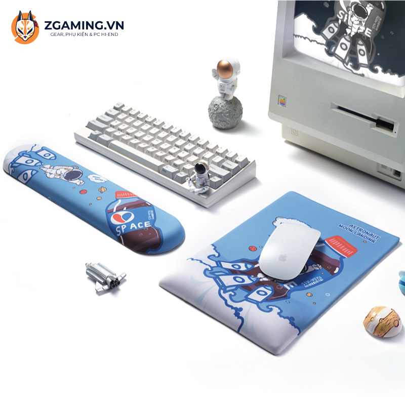 Combo Kê Tay & Lót Chuột Silicon 3D Hình Mông Cún Siêu Kute, Loại Cao Cấp | Sẵn Hàng Giao Hỏa Tốc