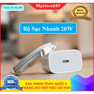 [Bảo hành 12 tháng] Bộ Sạc Nhanh PD 20w Cam Kết Chuẩn Dòng 20w 1P lên 1% Pin-Củ+cáp sạc nhanh
