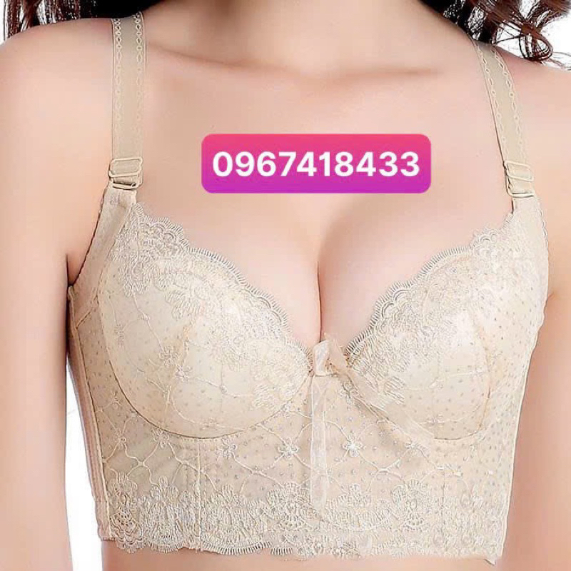 Áo lót Bra corset xuất xịn Áo ngực bản to che mỡ lưng nâng ngực có gọng chống chảy xệ hàng Cao Cấp