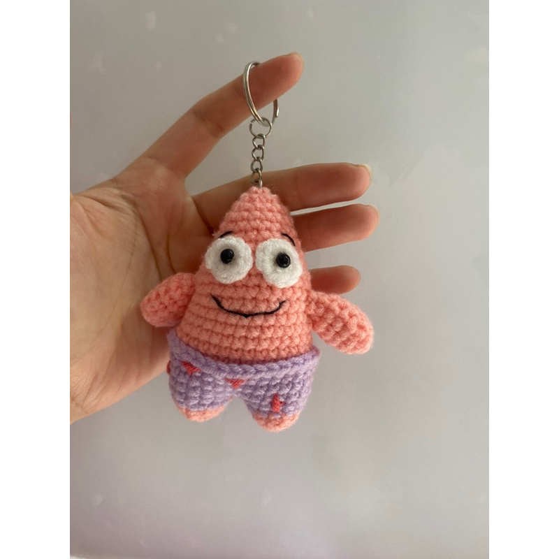 Móc khoá len hình sao biển Patrick