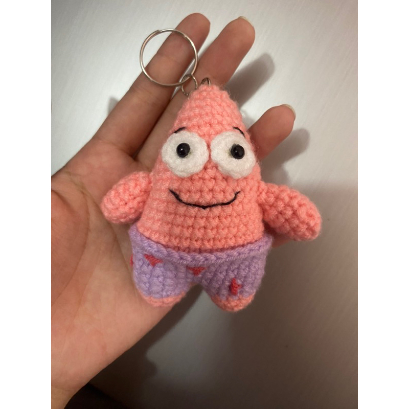 Móc khoá len hình sao biển Patrick