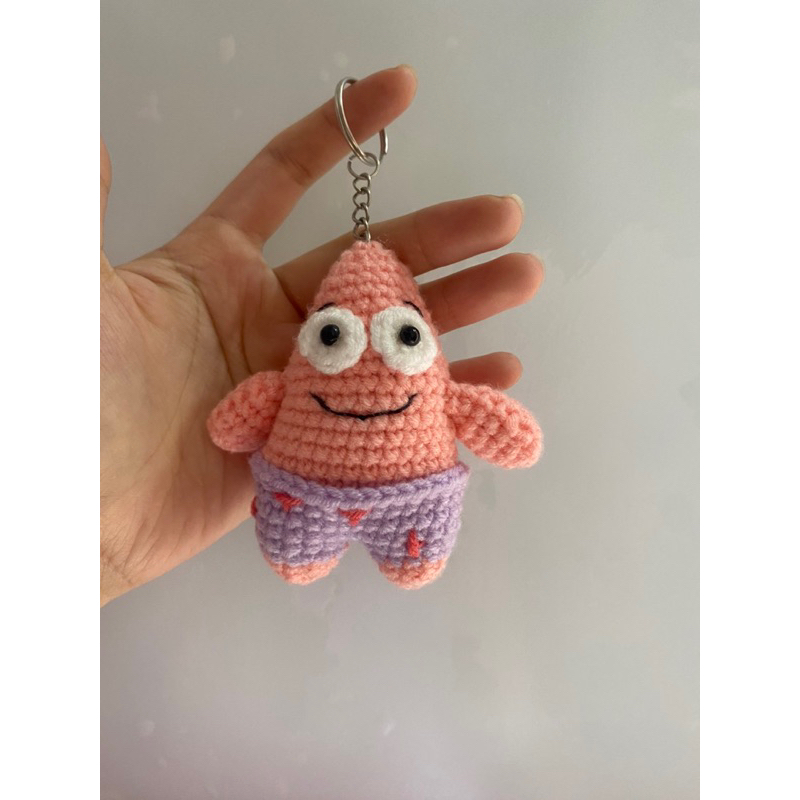 Móc khoá len hình sao biển Patrick