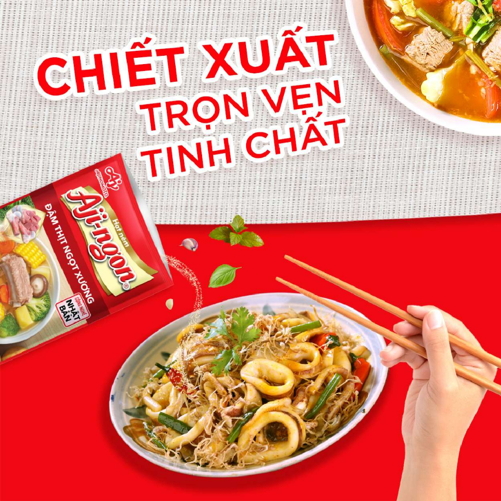 Combo 3 gói Hạt nêm Aji-ngon 400g/gói