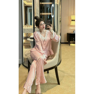 Bộ bèo ren lụa xước thiết kế