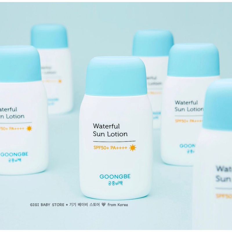 Kem chống nắng nước GOONGBE WATERFUL SUN LOTION SPF50+/PA++++ 80g cho bé 6 tháng tuổi