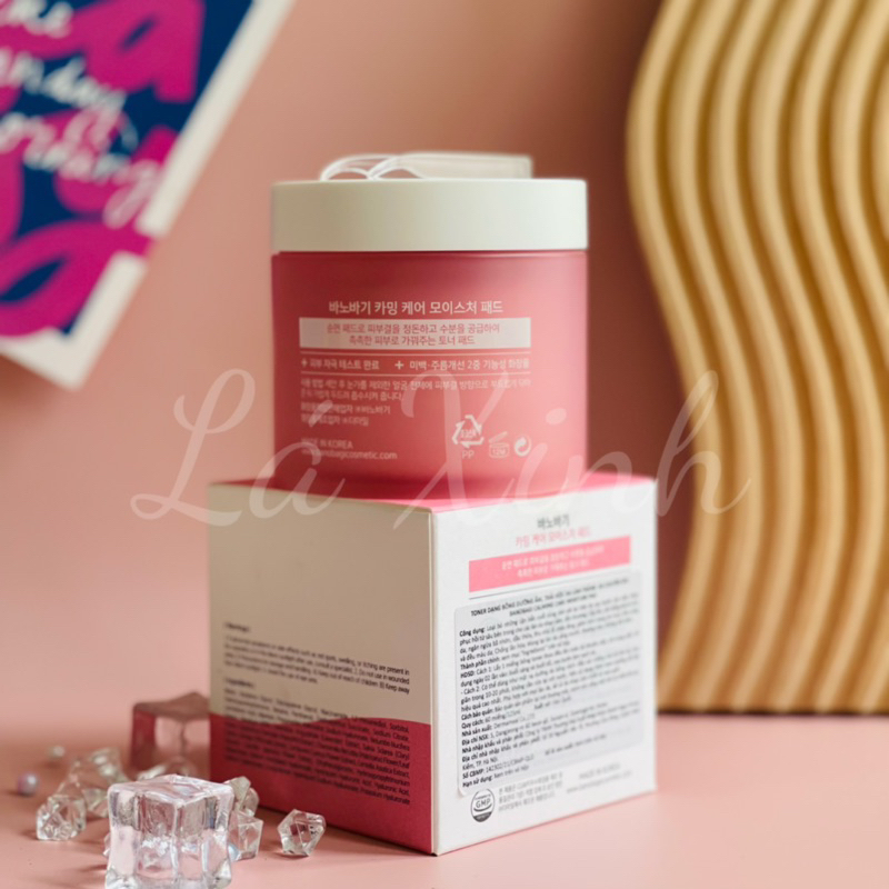Toner Dạng Bông Banobagi Calming Care Moisture Pad 60 miếng 125ml