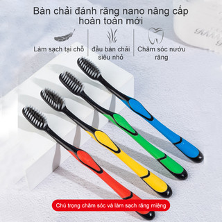 Bàn chải đánh răng siêu mềm Bàn Chải Đánh Răng Than Tre Dễ dàng loại bỏ vết bẩn răng mà không làm tổn thương nướu răng