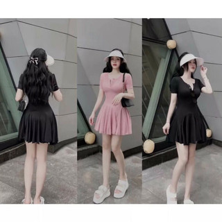 🌈BIGSIZE ĐẦM THUN GÂN CỔ V  🌈