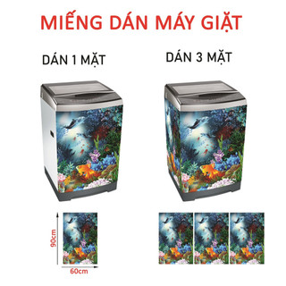 Decal dán máy giặt - tủ lạnh mini CÁ ĐẠI DƯƠNG