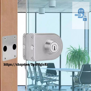 Khóa kính cường lực cửa mở không cần khoan kính 846