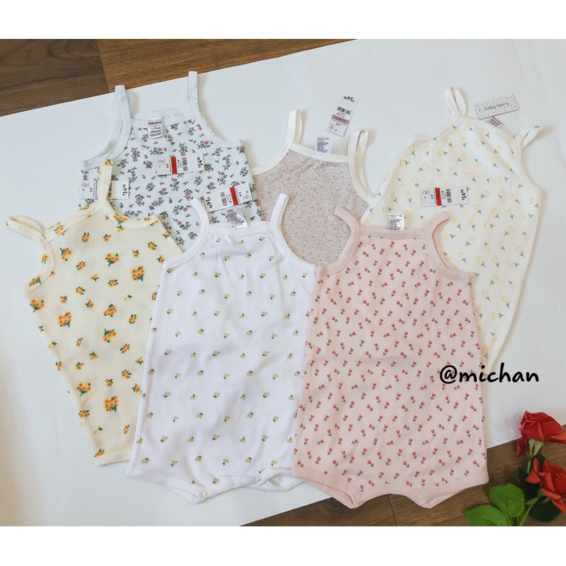 Body đùi hai dây hiệu Baby Ber.ry vải thông hơi