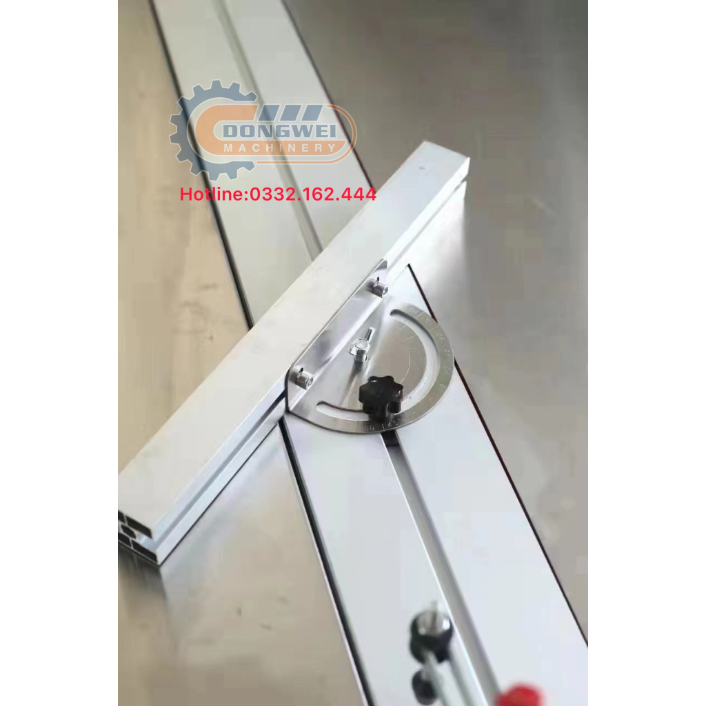 Máy cưa bàn trượt mini 2 lưỡi WJ 290, gập gọn linh hoạt thuận tiện mang đi công trình gồm máy và và bàn