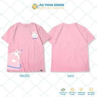 Áo thun unisex hành tinh thỏ, vải 100% cotton 4 chiều cao cấp, mềm mịn, thoáng mát, bảo hành hình in
