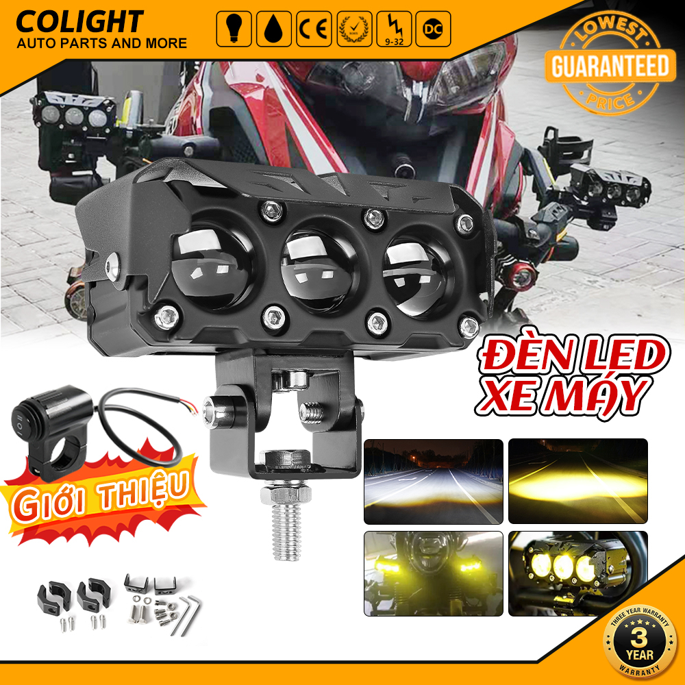 CO LIGHT Đèn LED Mini Ánh Sáng Trắng / Vàng Chất Lượng Cao Cho Xe Hơi / Xe Máy