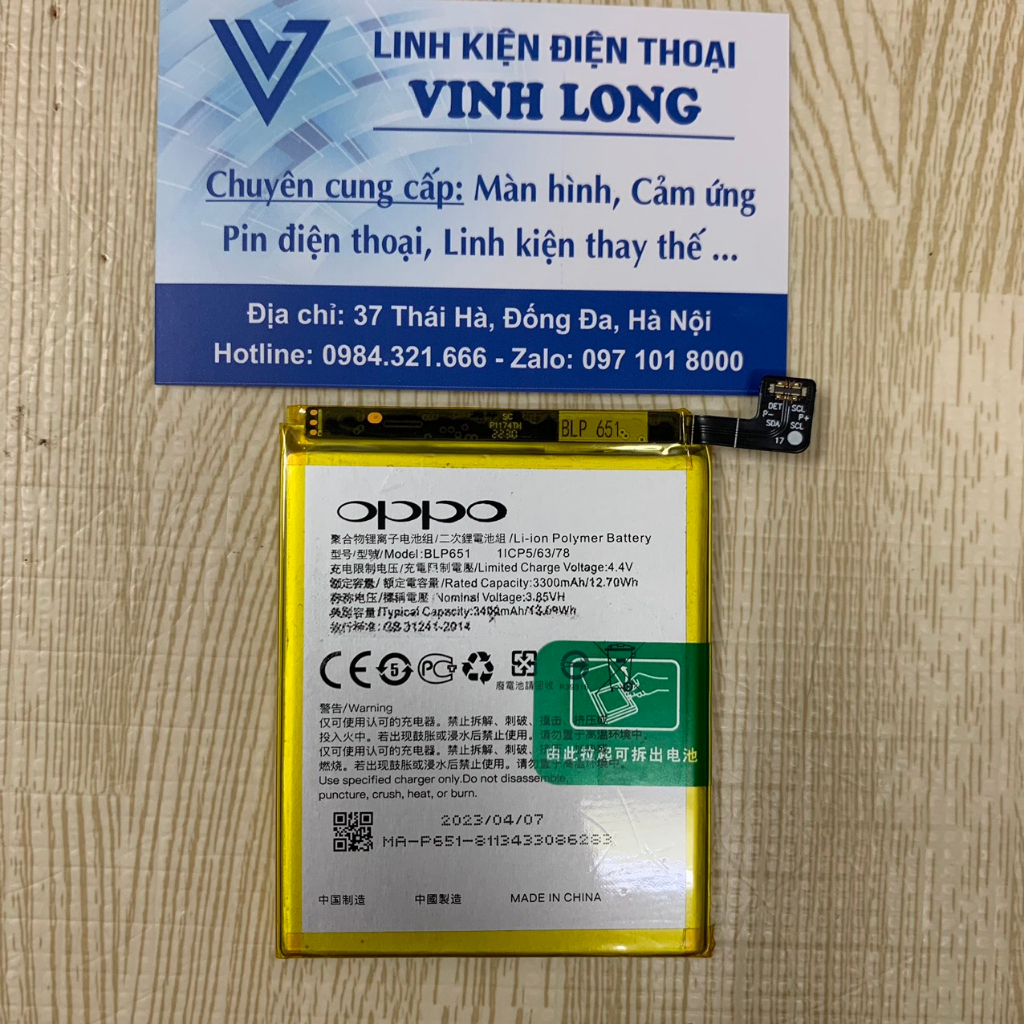 Pin Oppo R15  3400Mah - New